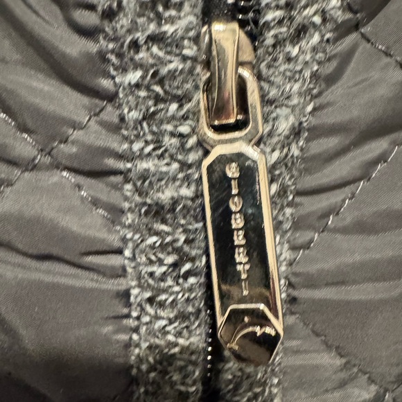 Mens Gioberti Gray Full Zip Quilted Sweater Jacket Size L - Picture 6 of 14